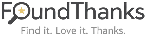 Logo of FoundThanks on a white background